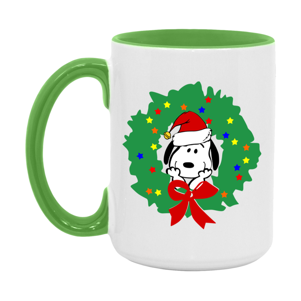 Peanuts Gang Christmas Mug, Snoopy Charlie Brown Holiday Coffee Cup, Ceramic Christmas Mug 11Oz Or 15Oz