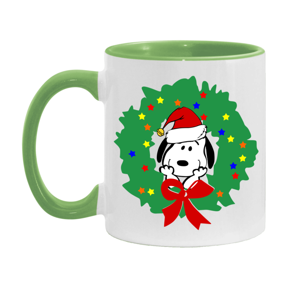 Peanuts Gang Christmas Mug, Snoopy Charlie Brown Holiday Coffee Cup, Ceramic Christmas Mug 11Oz Or 15Oz