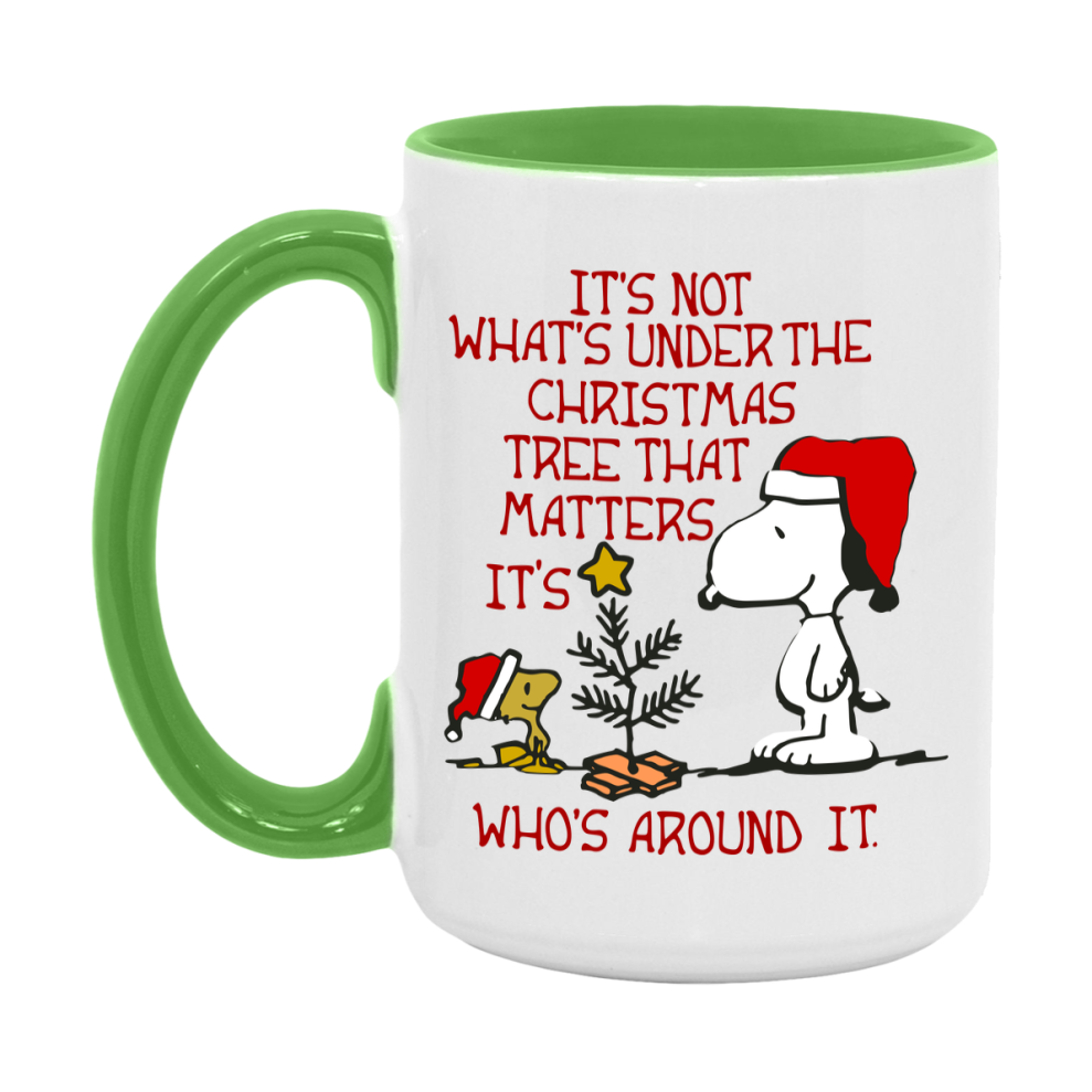 Peanuts Gang Christmas Mug, Snoopy Charlie Brown Holiday Coffee Cup, Ceramic Christmas Mug 11Oz Or 15Oz