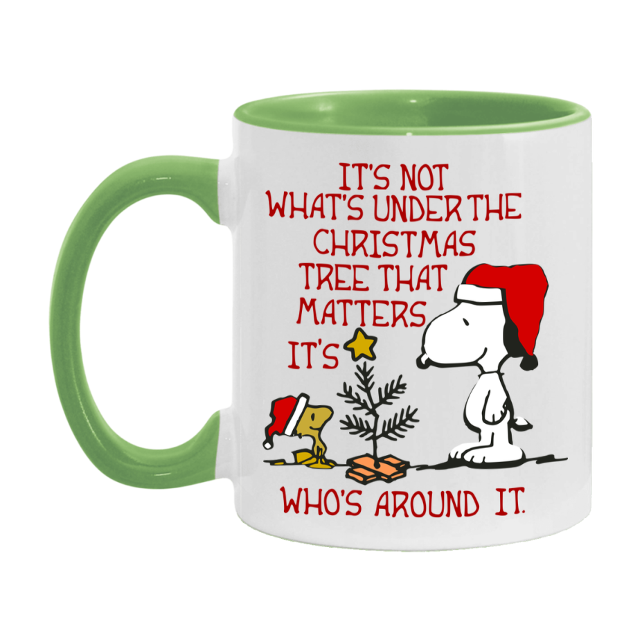 Peanuts Gang Christmas Mug, Snoopy Charlie Brown Holiday Coffee Cup, Ceramic Christmas Mug 11Oz Or 15Oz