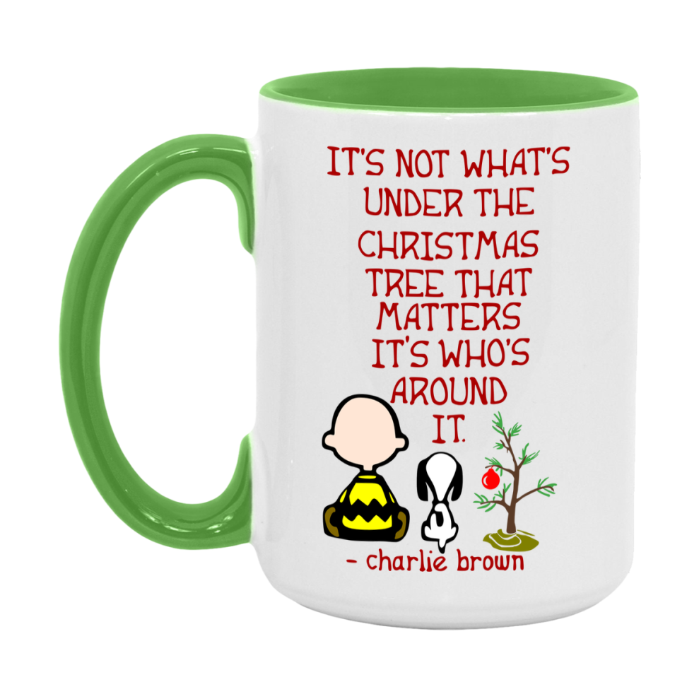 Peanuts Gang Christmas Mug, Snoopy Charlie Brown Holiday Coffee Cup, Ceramic Christmas Mug 11Oz Or 15Oz