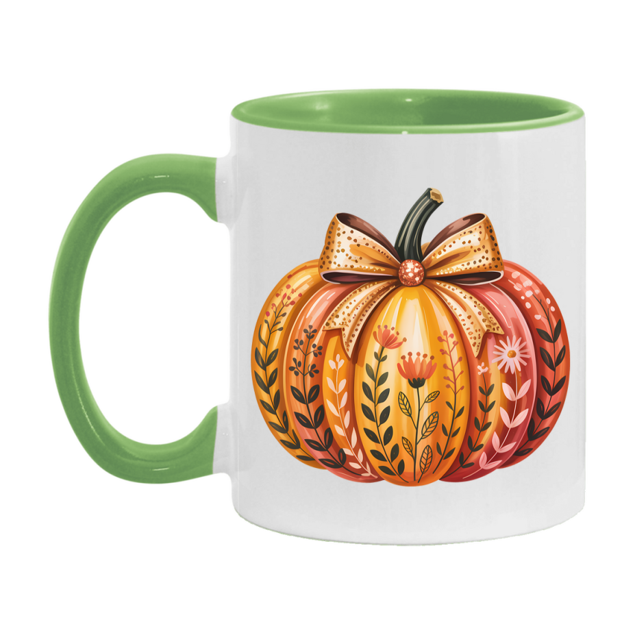 In Love With Fall Coffee Mug, Cozy Cute Autumn Coffee Cup, 11Oz Or 15Oz White Ceramic Mug