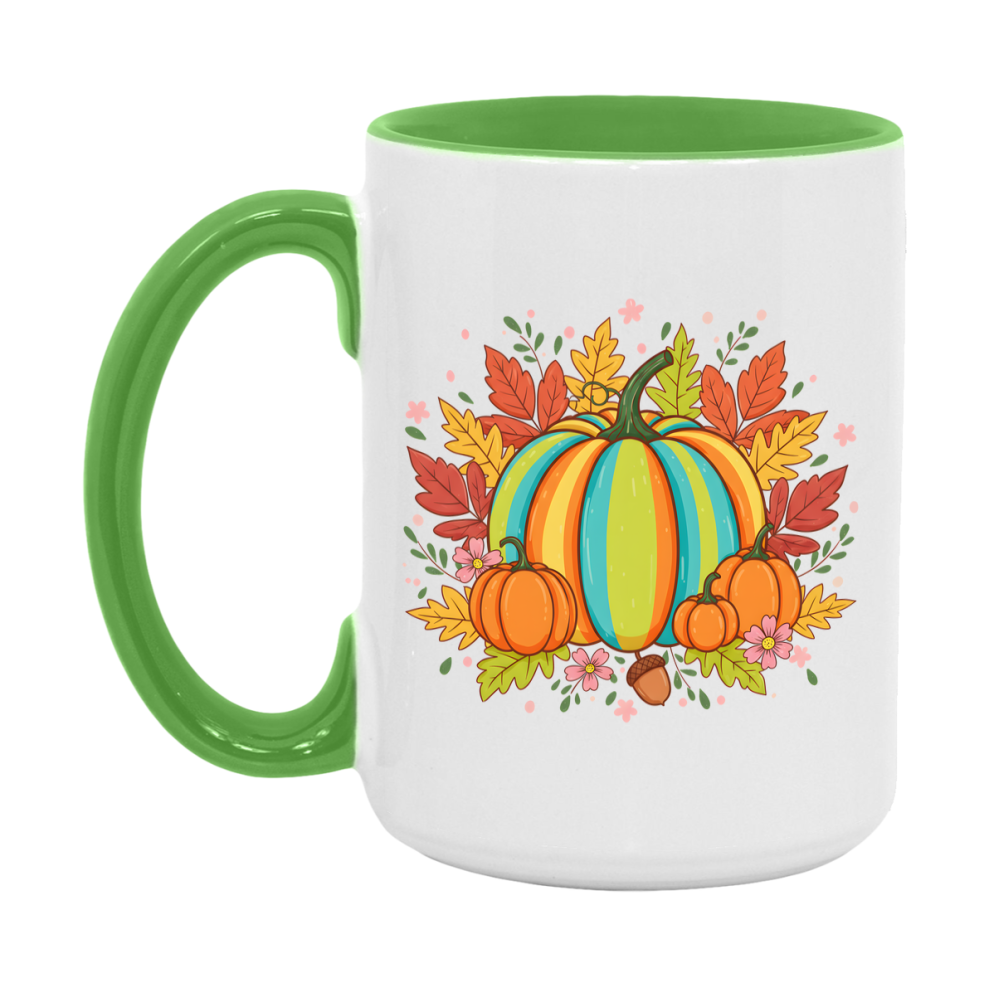 In Love With Fall Coffee Mug, Cozy Cute Autumn Coffee Cup, 11Oz Or 15Oz White Ceramic Mug