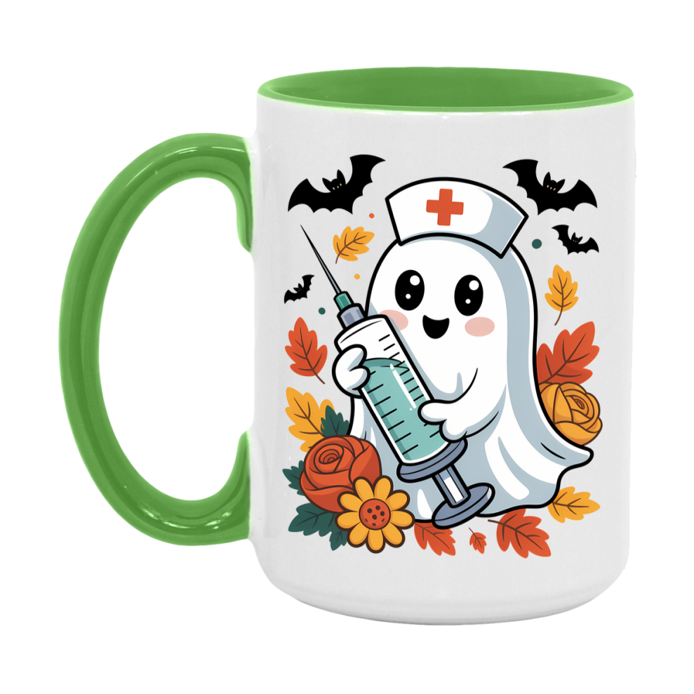 In Love With Fall Coffee Mug, Cozy Cute Autumn Coffee Cup, 11Oz Or 15Oz White Ceramic Mug