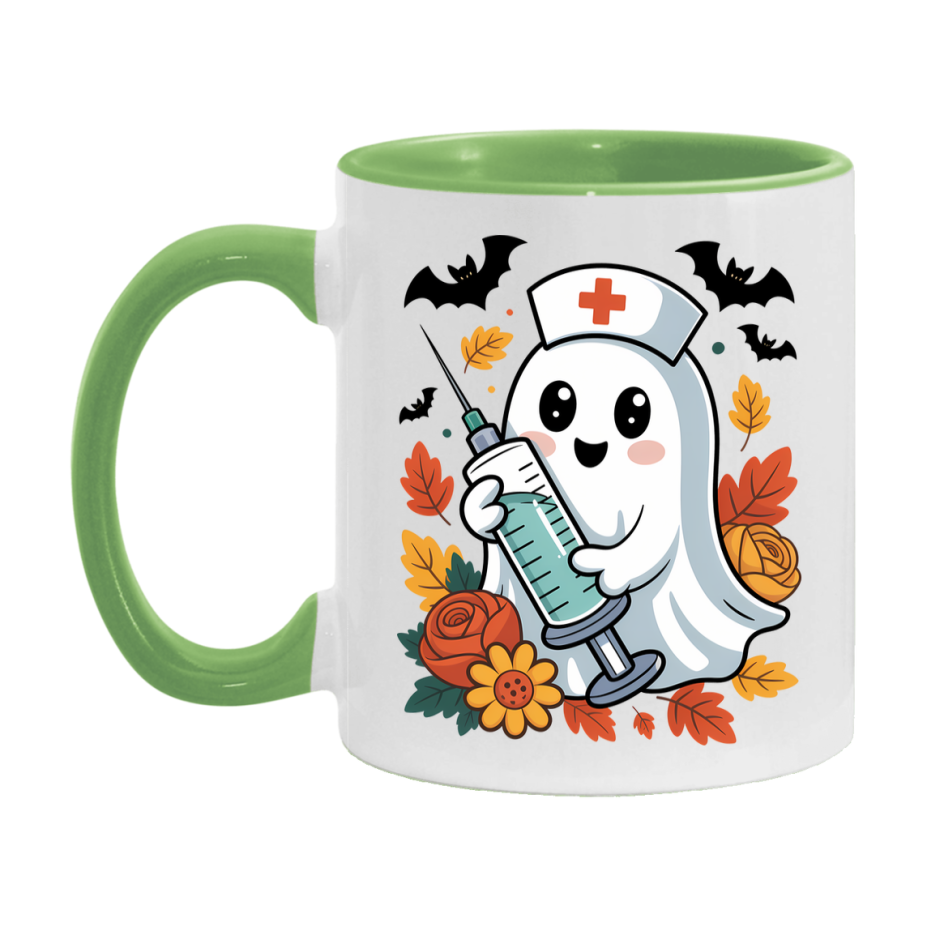 In Love With Fall Coffee Mug, Cozy Cute Autumn Coffee Cup, 11Oz Or 15Oz White Ceramic Mug