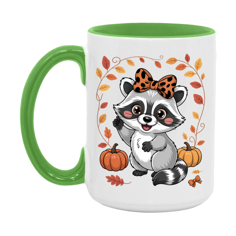 In Love With Fall Coffee Mug, Cozy Cute Autumn Coffee Cup, 11Oz Or 15Oz White Ceramic Mug