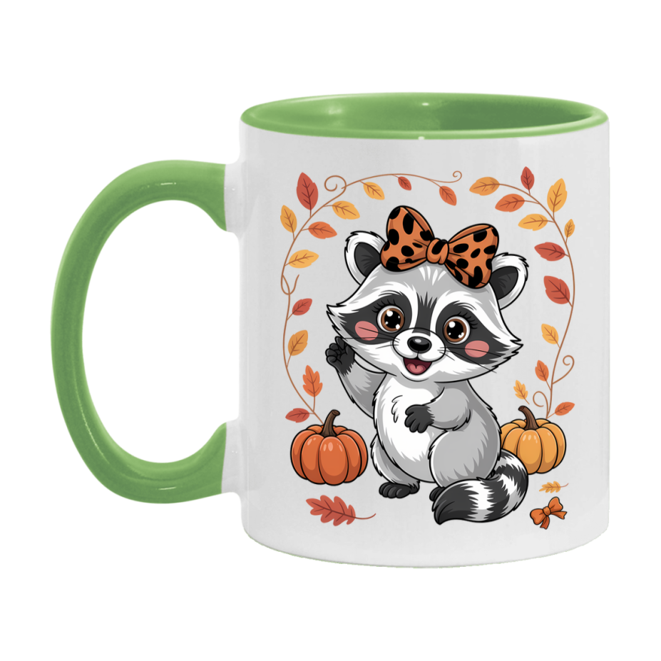 In Love With Fall Coffee Mug, Cozy Cute Autumn Coffee Cup, 11Oz Or 15Oz White Ceramic Mug