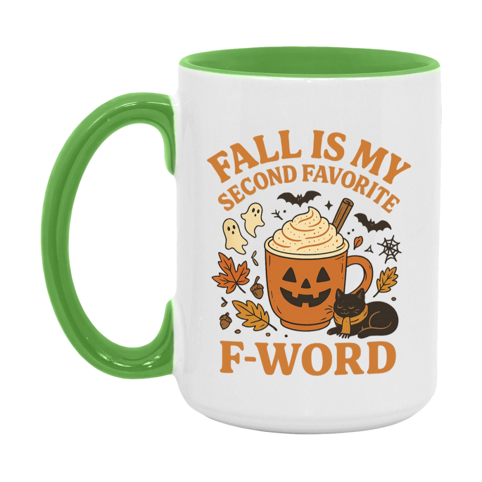 In Love With Fall Coffee Mug, Cozy Cute Autumn Coffee Cup, 11Oz Or 15Oz White Ceramic Mug