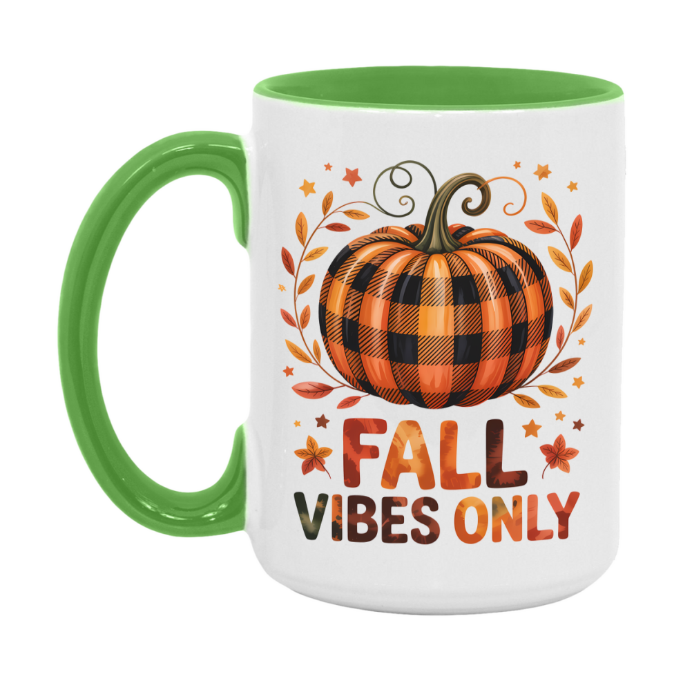 In Love With Fall Coffee Mug, Cozy Cute Autumn Coffee Cup, 11Oz Or 15Oz White Ceramic Mug
