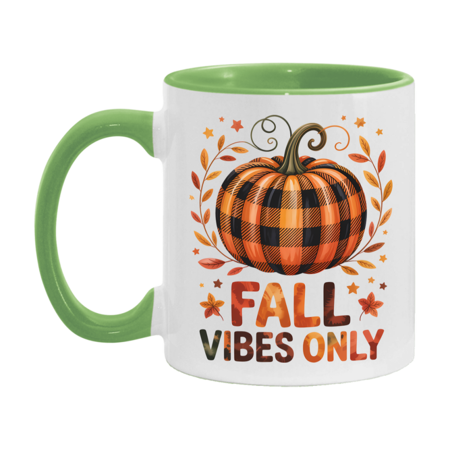 In Love With Fall Coffee Mug, Cozy Cute Autumn Coffee Cup, 11Oz Or 15Oz White Ceramic Mug