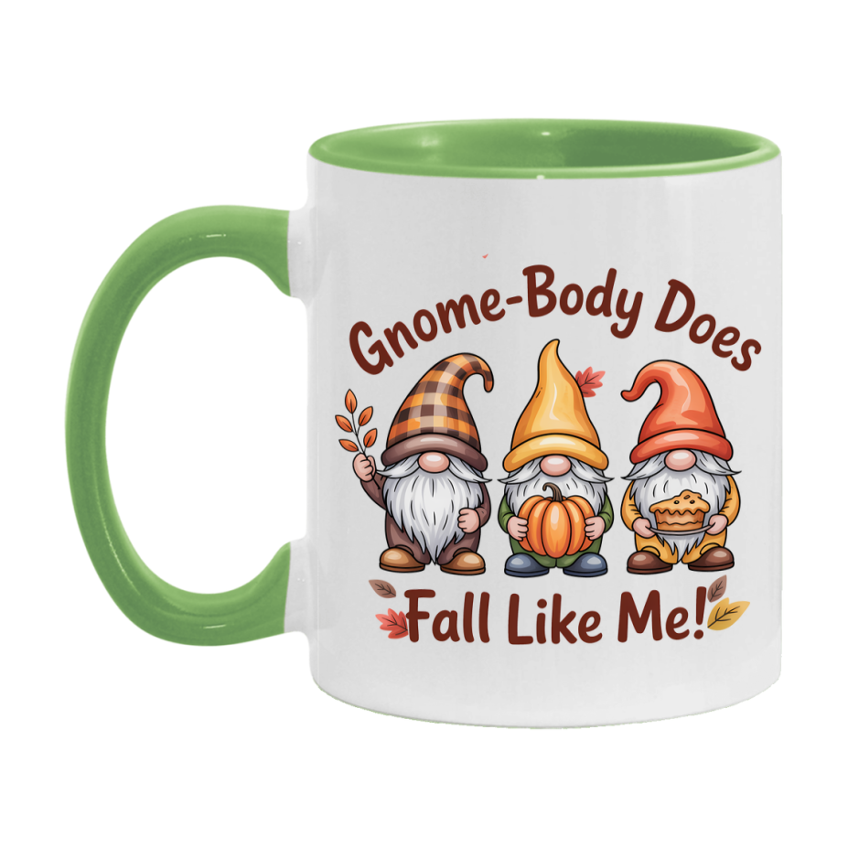 In Love With Fall Coffee Mug, Cozy Cute Autumn Coffee Cup, 11Oz Or 15Oz White Ceramic Mug