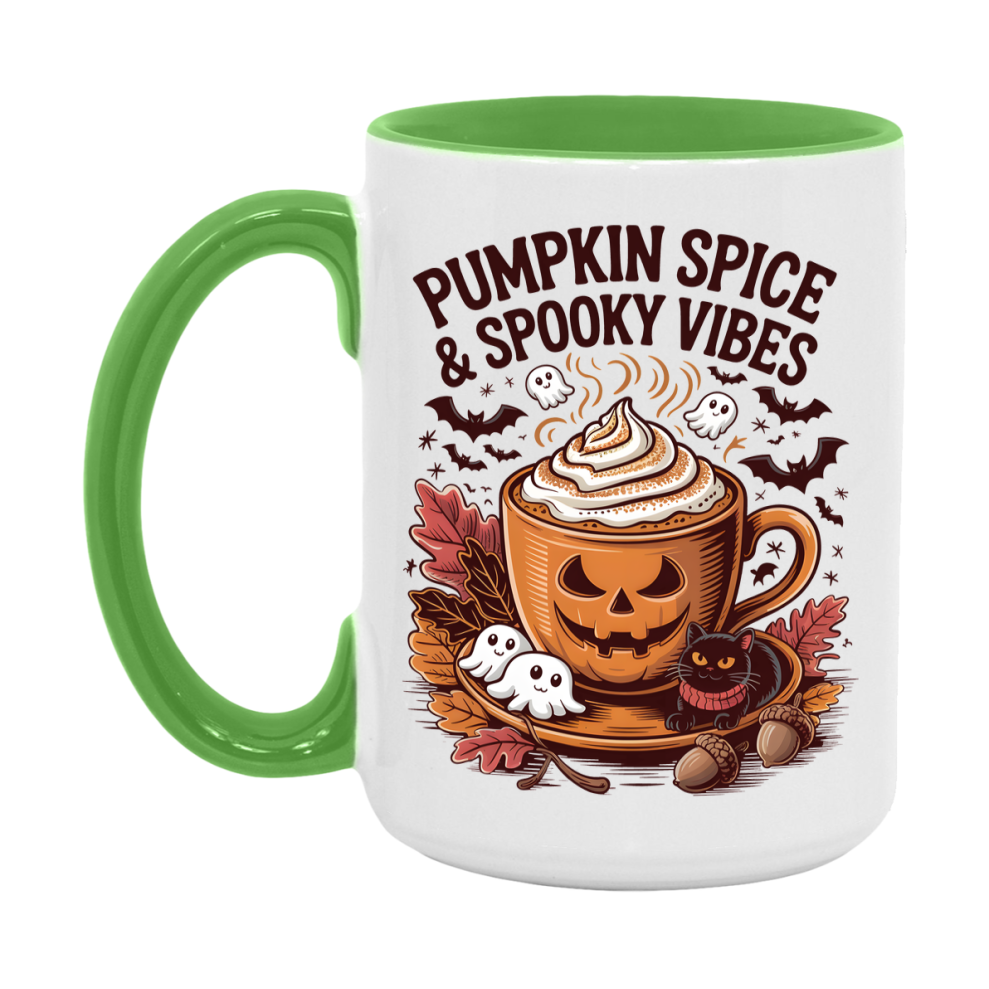 In Love With Fall Coffee Mug, Cozy Cute Autumn Coffee Cup, 11Oz Or 15Oz White Ceramic Mug