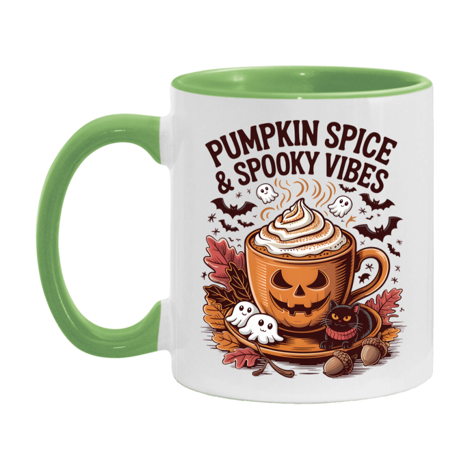 In Love With Fall Coffee Mug, Cozy Cute Autumn Coffee Cup, 11Oz Or 15Oz White Ceramic Mug
