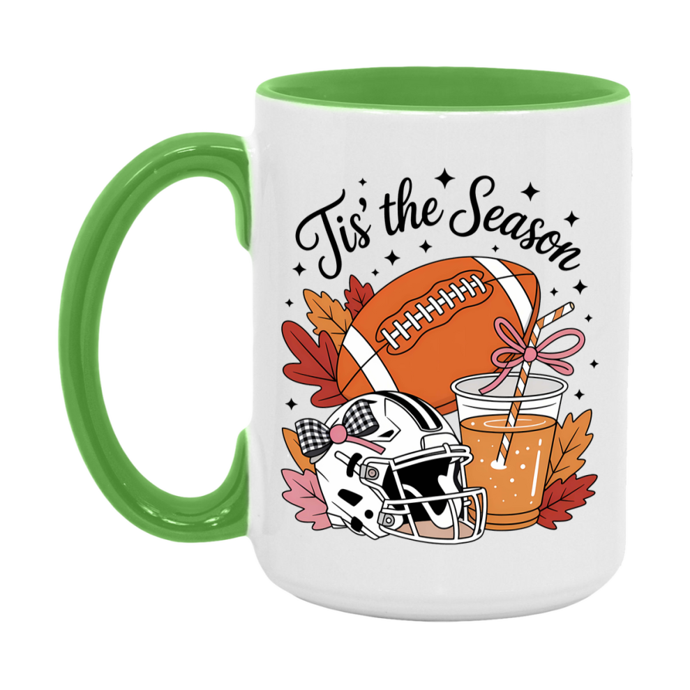 In Love With Fall Coffee Mug, Cozy Cute Autumn Coffee Cup, 11Oz Or 15Oz White Ceramic Mug