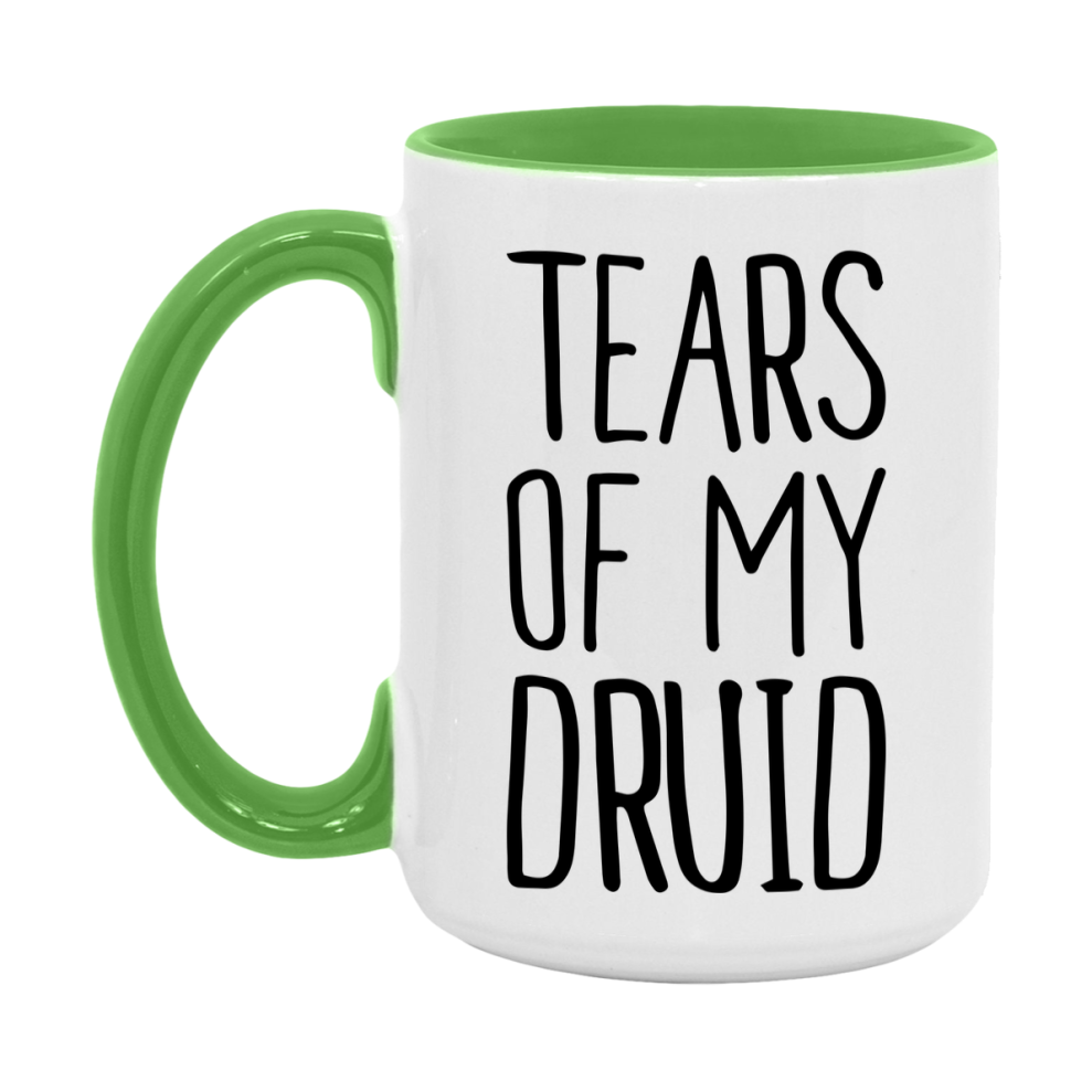 Dnd Dragon Masters Mug, Tears Of My Druid Coffee Mug, Rpg Gift
