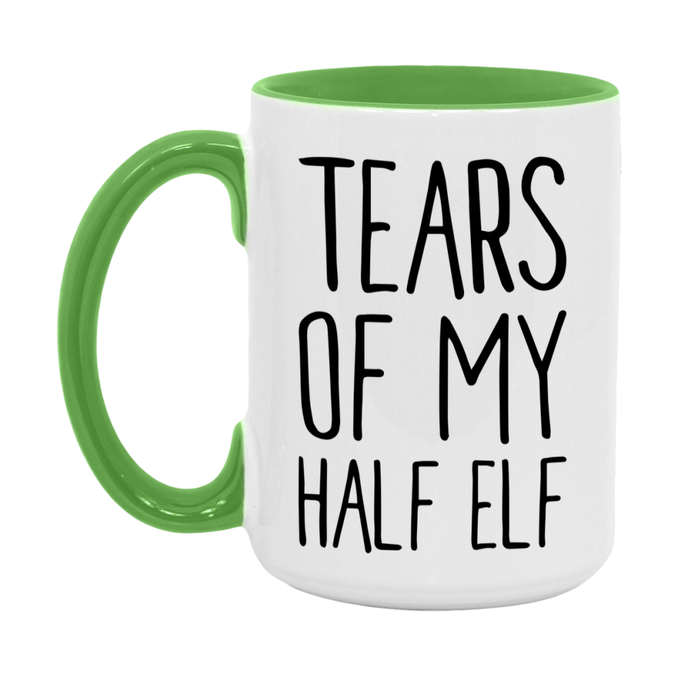 Dnd Dragon Masters Mug, Tears Of My Half Elf Coffee Mug, Rpg Gift