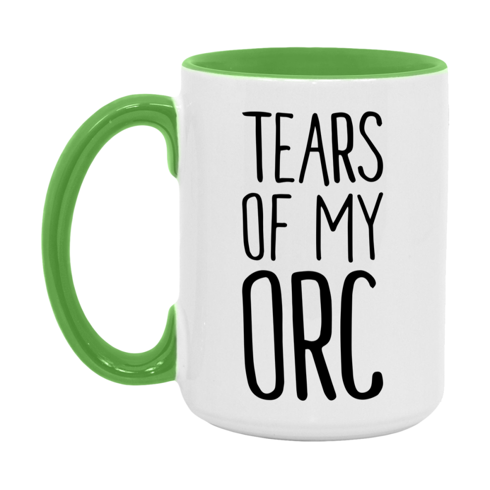 Dnd Dragon Masters Mug, Tears Of My Orc Coffee Mug, Rpg Gift