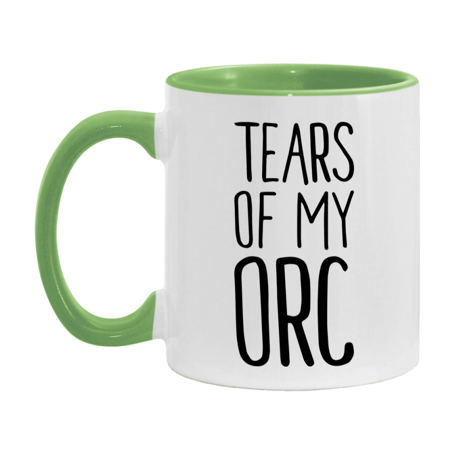 Dnd Dragon Masters Mug, Tears Of My Orc Coffee Mug, Rpg Gift