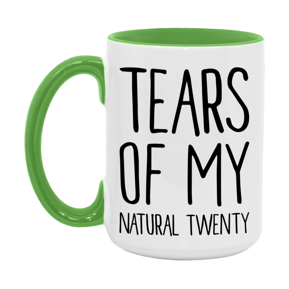 Dnd Dragon Masters Mug, Tears Of My Natural Twenty Coffee Mug, Rpg Gift