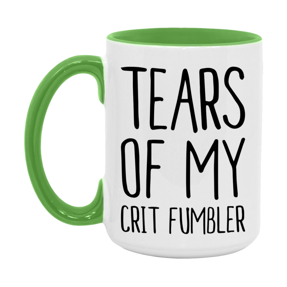 Dnd Dragon Masters Mug, Tears Of My Crit Fumbler Coffee Mug, Rpg Gift