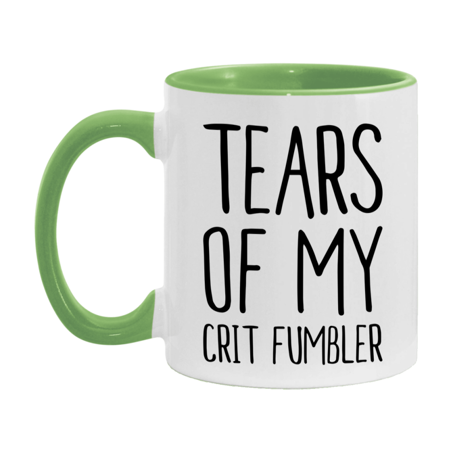Dnd Dragon Masters Mug, Tears Of My Crit Fumbler Coffee Mug, Rpg Gift