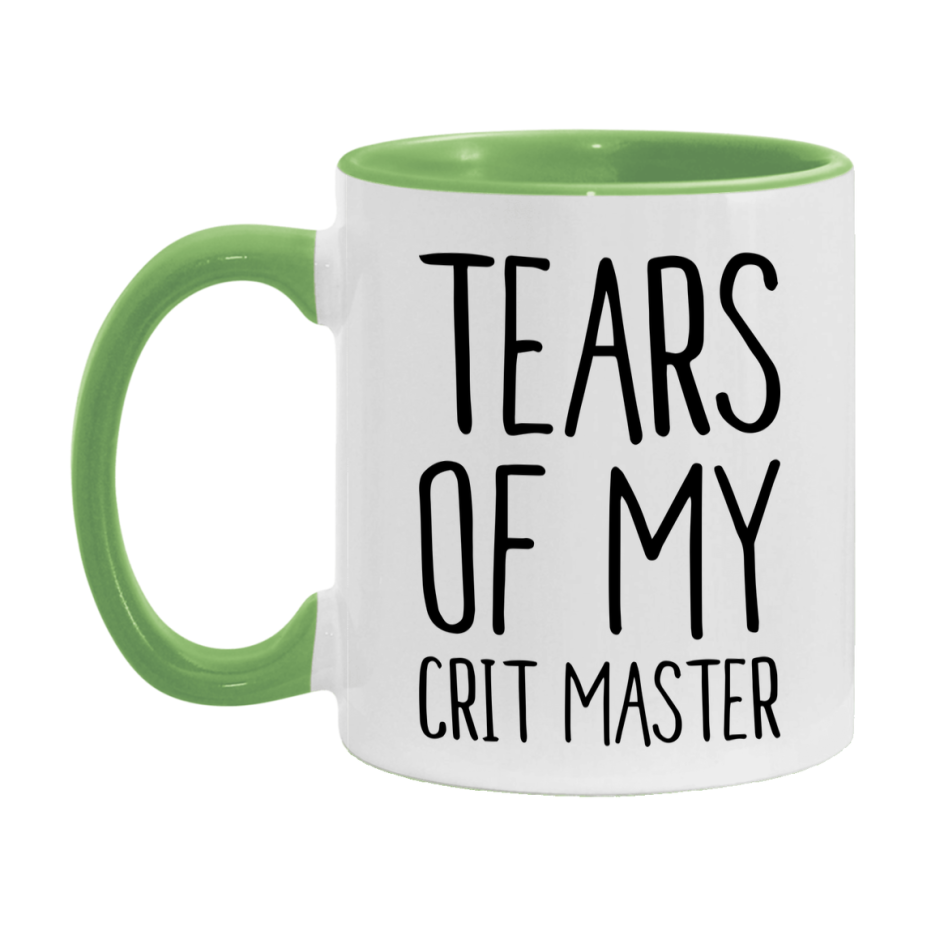 Dnd Dragon Masters Mug, Tears Of My Crit Master Coffee Mug, Rpg Gift