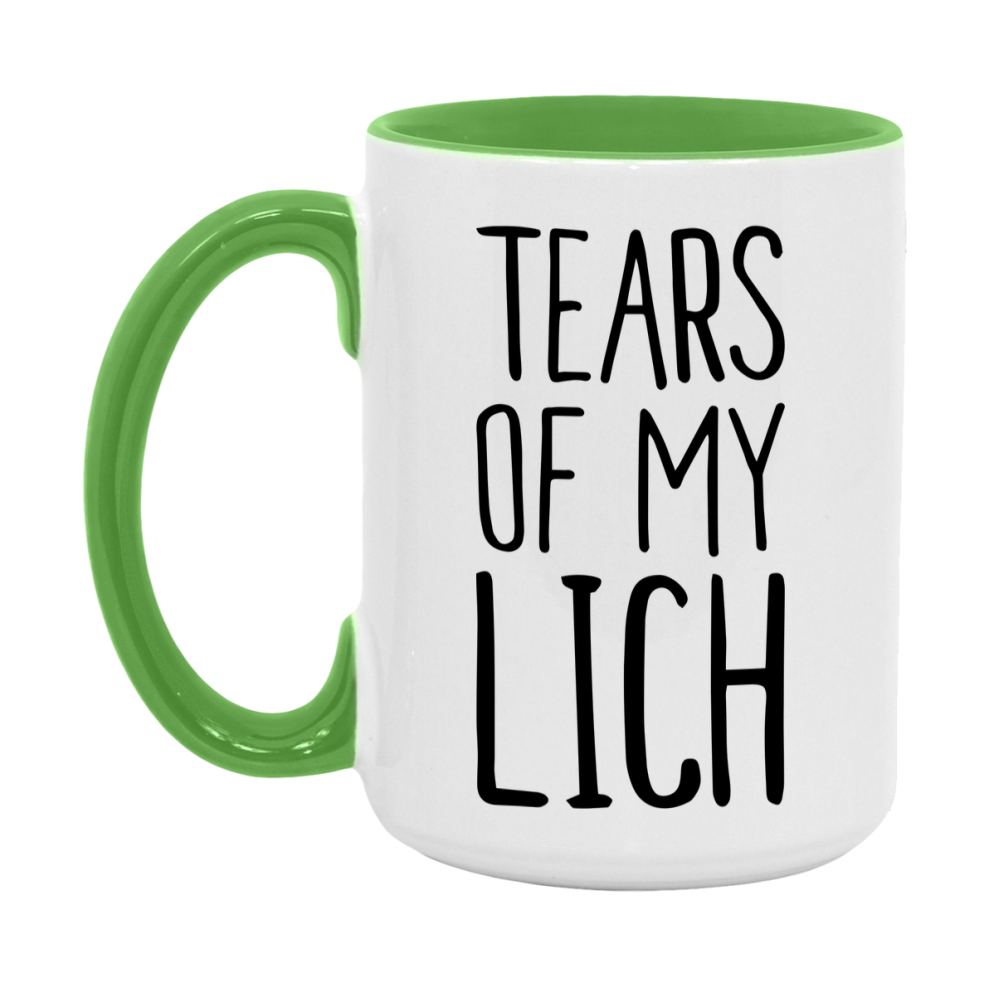 Dnd Dragon Masters Mug, Tears Of My Lich Coffee Mug, Rpg Gift