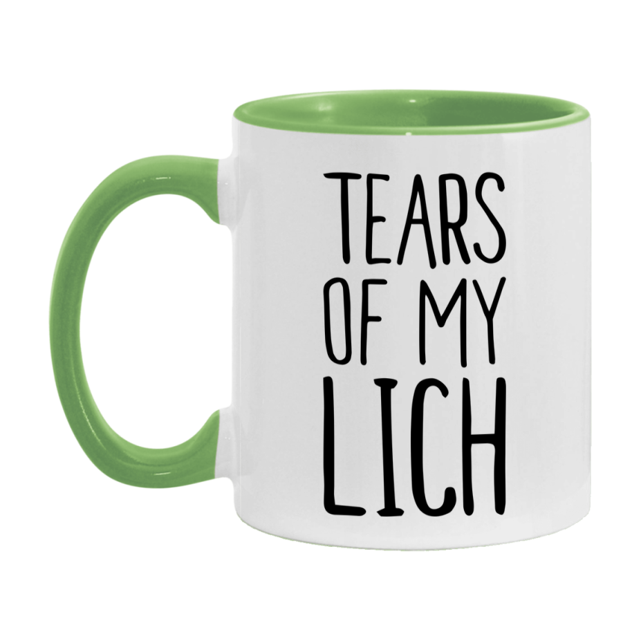 Dnd Dragon Masters Mug, Tears Of My Lich Coffee Mug, Rpg Gift