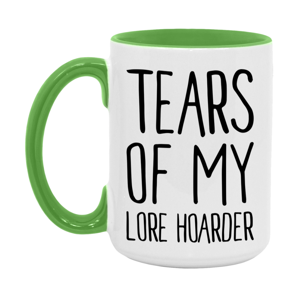 Dnd Dragon Masters Mug, Tears Of My Lore Hoarder Coffee Mug, Rpg Gift