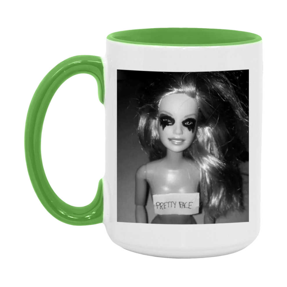 Disgusted Doll Face Mug, Funny Doll Face Meme Coffee Cup