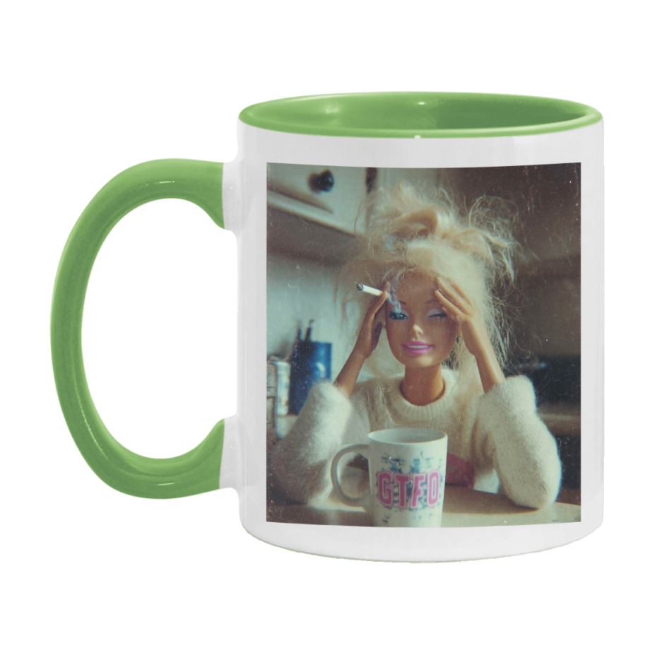 Disgusted Doll Face Mug, Funny Doll Face Meme Coffee Cup