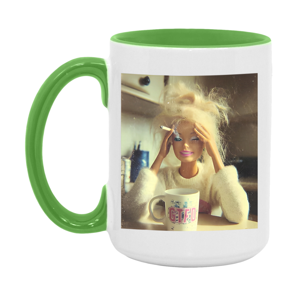 Disgusted Doll Face Mug, Funny Doll Face Meme Coffee Cup