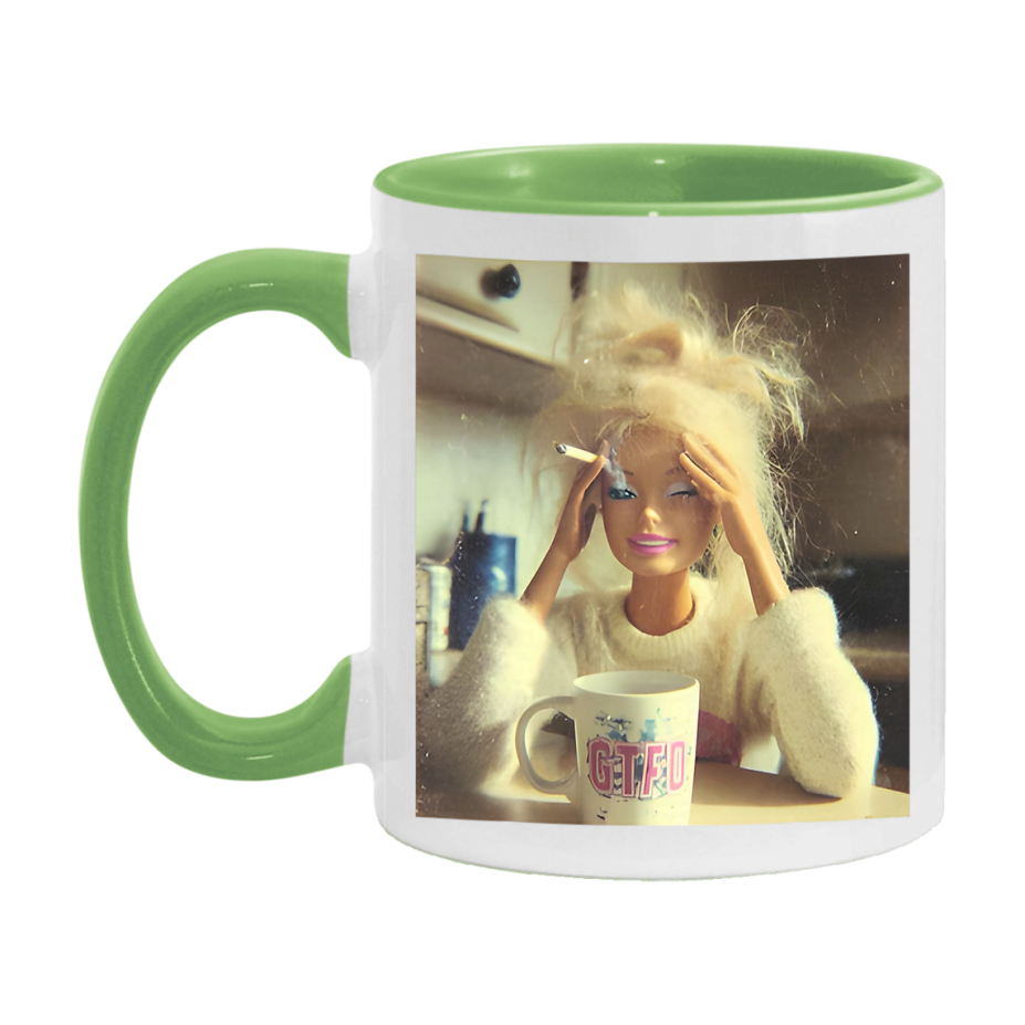 Disgusted Doll Face Mug, Funny Doll Face Meme Coffee Cup