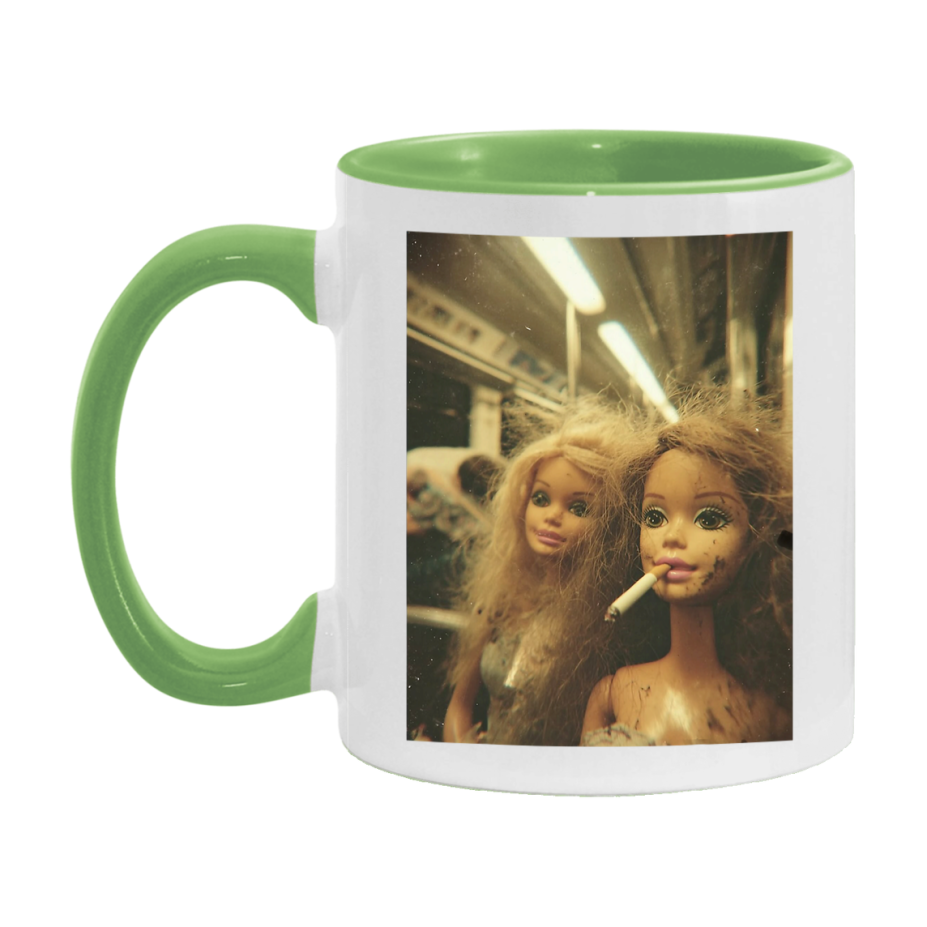 Disgusted Doll Face Mug, Funny Doll Face Meme Coffee Cup