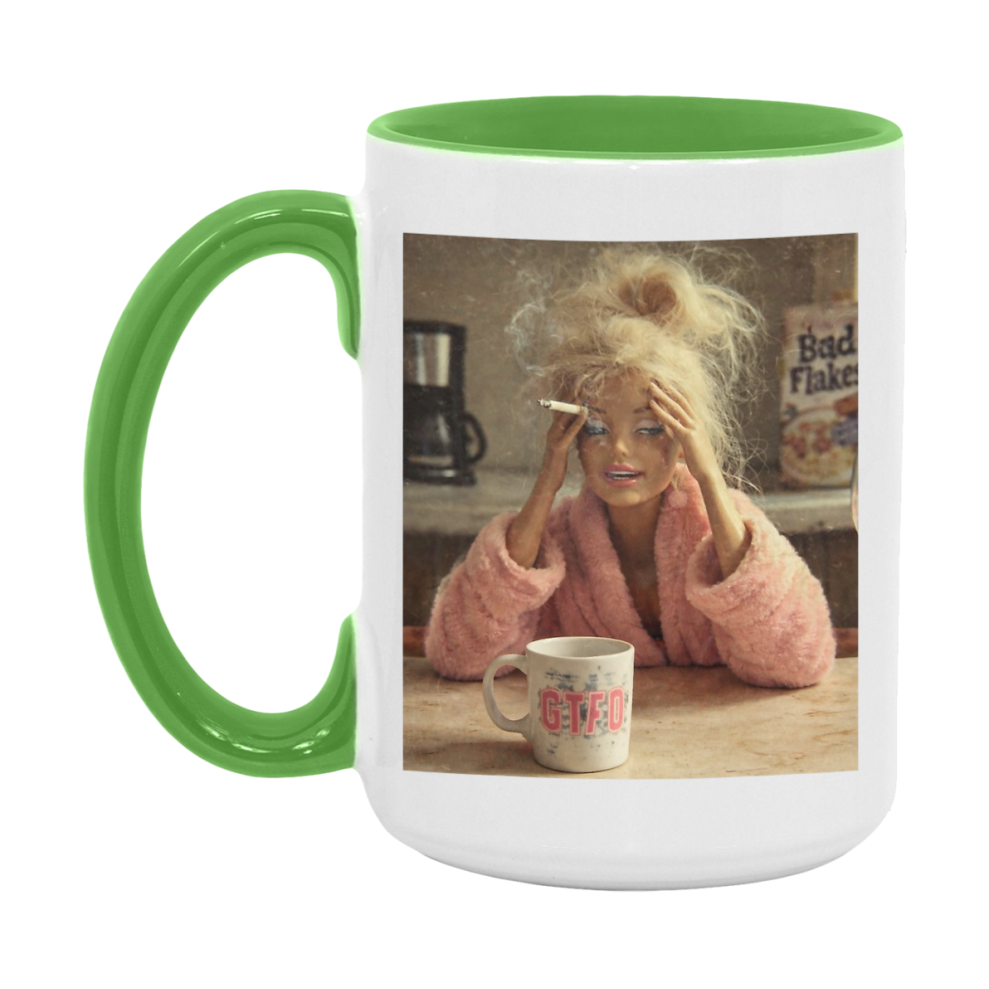 Disgusted Doll Face Mug, Funny Doll Face Meme Coffee Cup