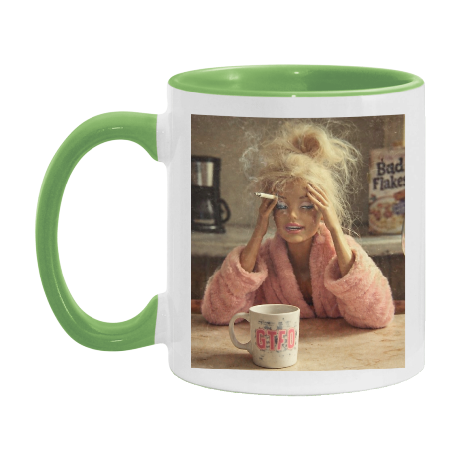 Disgusted Doll Face Mug, Funny Doll Face Meme Coffee Cup