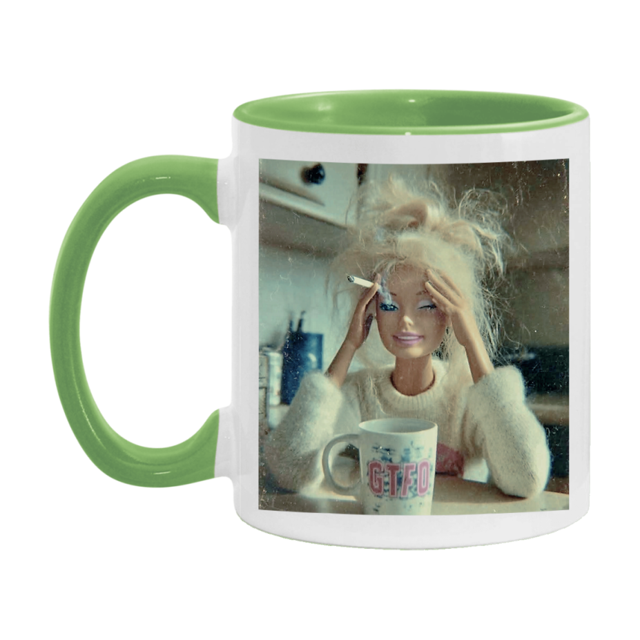 Disgusted Doll Face Mug, Funny Doll Face Meme Coffee Cup