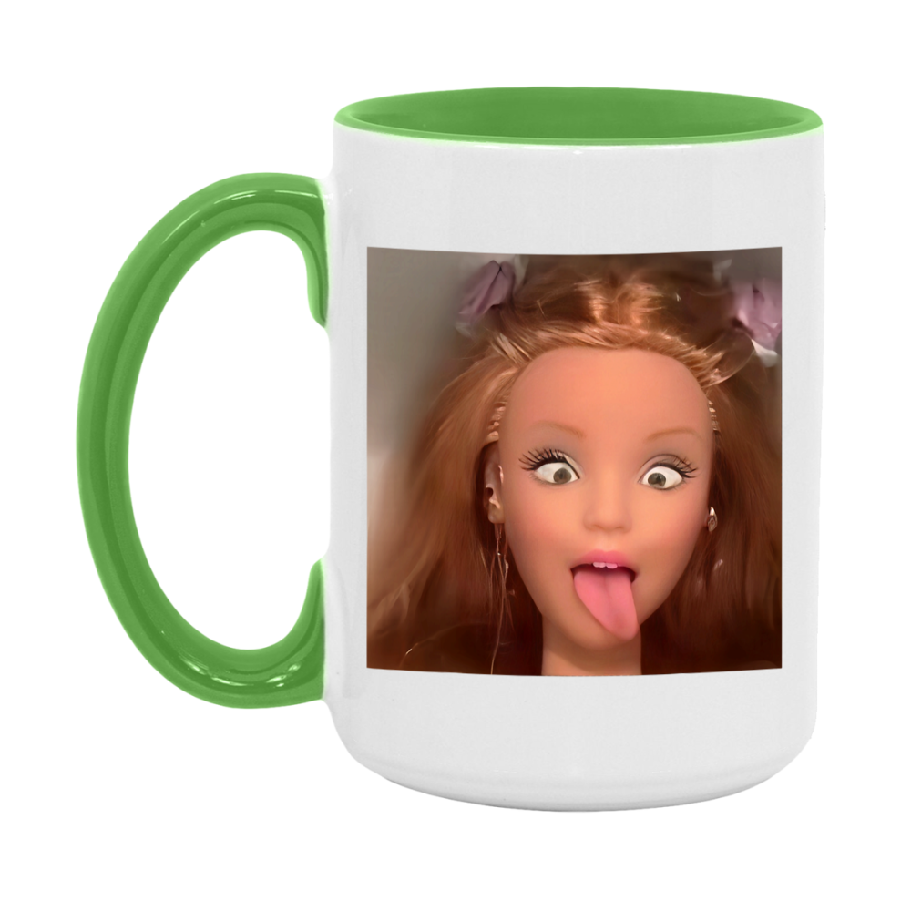 Disgusted Doll Face Mug, Funny Doll Face Meme Coffee Cup