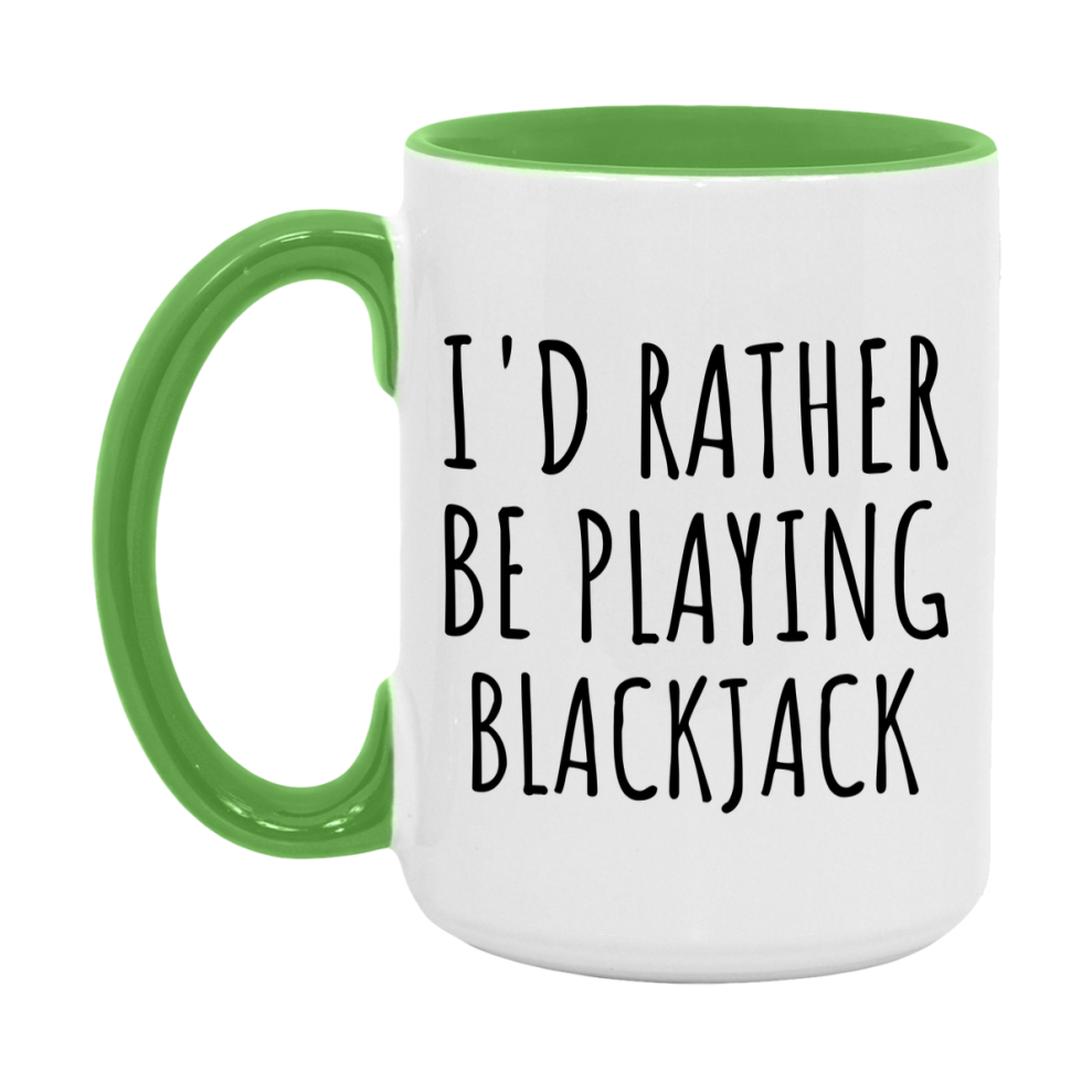 Casino Mug For Blackjack Players, Funny Blackjack Coffee Mug, 11Oz Or 15Oz Novelty Mug
