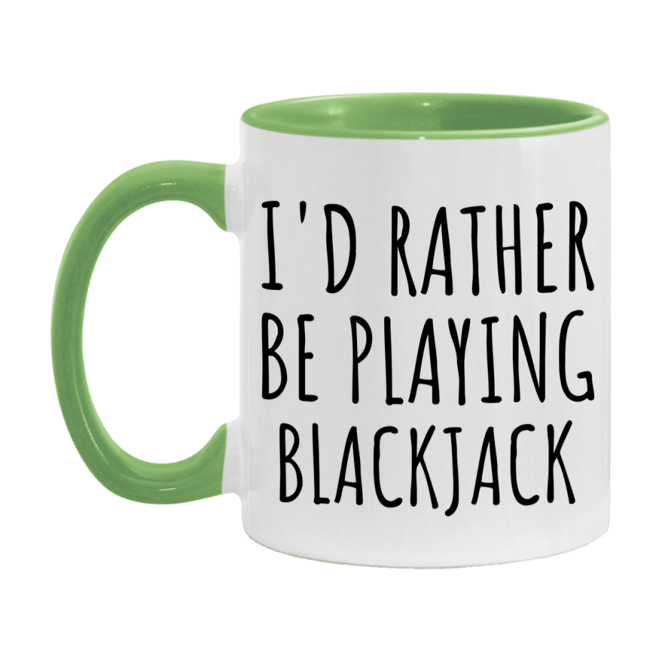 Casino Mug For Blackjack Players, Funny Blackjack Coffee Mug, 11Oz Or 15Oz Novelty Mug