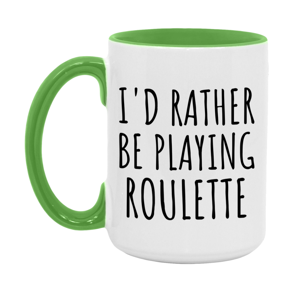 Casino Mug For Roulette Players, Funny Roulette Coffee Mug, 11Oz Or 15Oz Novelty Mug