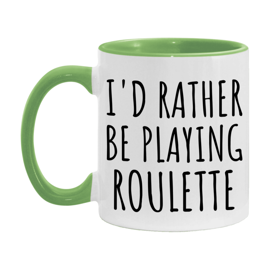 Casino Mug For Roulette Players, Funny Roulette Coffee Mug, 11Oz Or 15Oz Novelty Mug