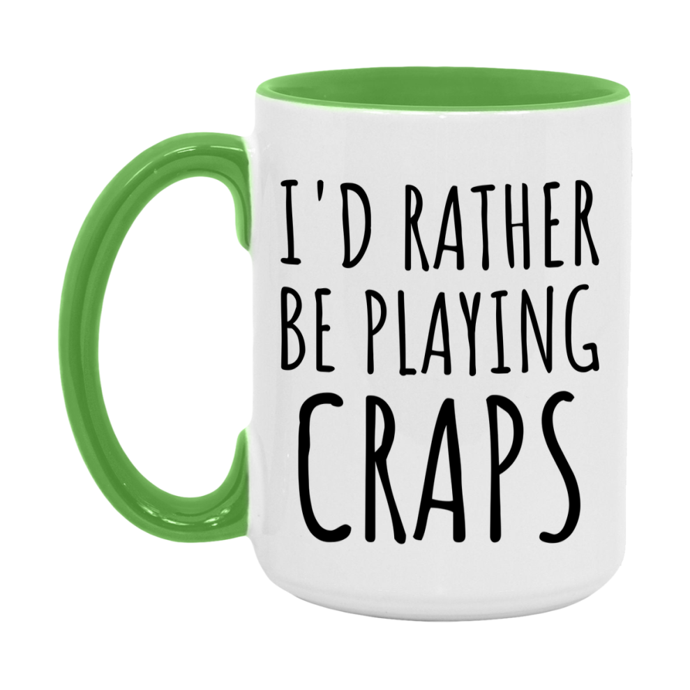 Casino Mug For Craps Players, Funny Craps Coffee Mug, 11Oz Or 15Oz Novelty Mug