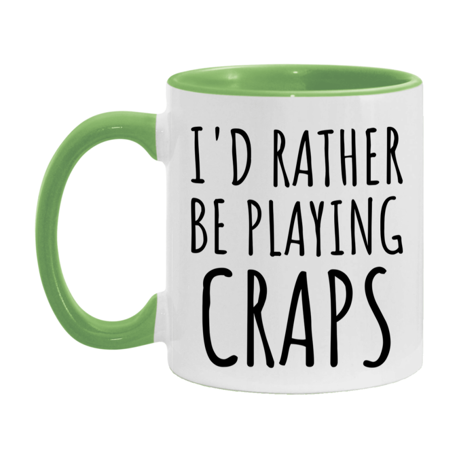 Casino Mug For Craps Players, Funny Craps Coffee Mug, 11Oz Or 15Oz Novelty Mug