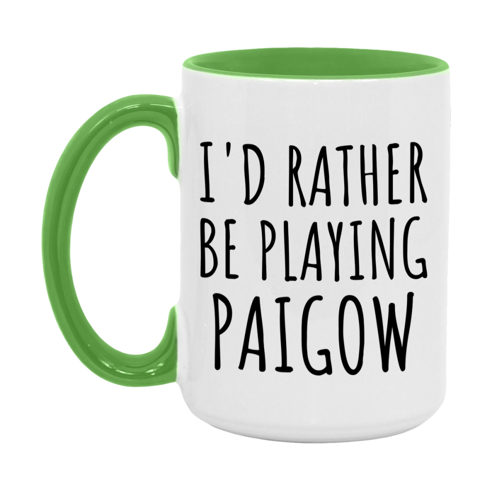 Casino Mug For Paigow Players, Funny Paigow Coffee Mug, 11Oz Or 15Oz Novelty Mug