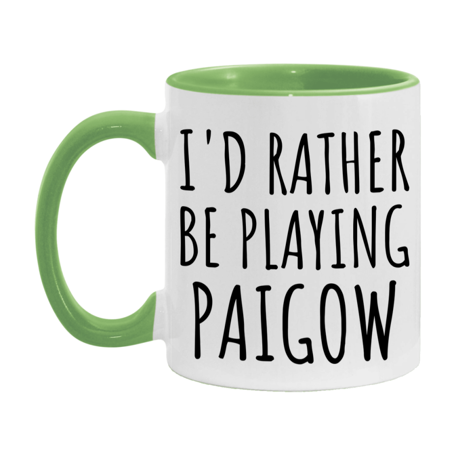 Casino Mug For Paigow Players, Funny Paigow Coffee Mug, 11Oz Or 15Oz Novelty Mug