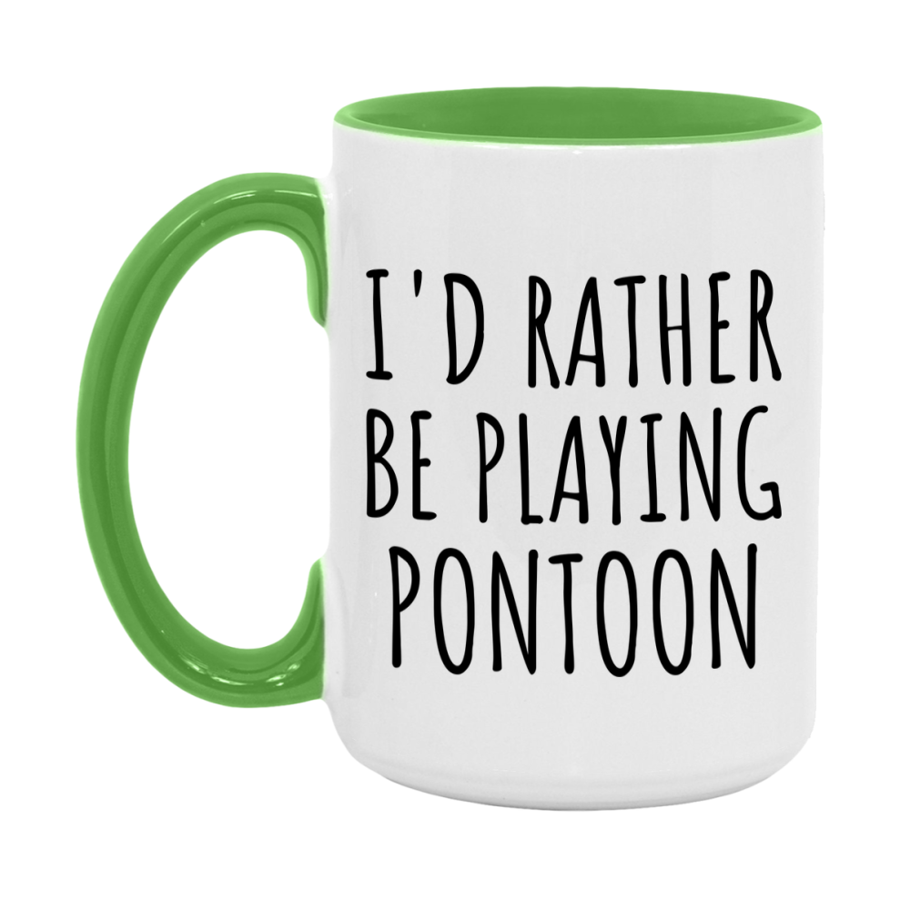 Casino Mug For Pontoon Players, Funny Pontoon Coffee Mug, 11Oz Or 15Oz Novelty Mug