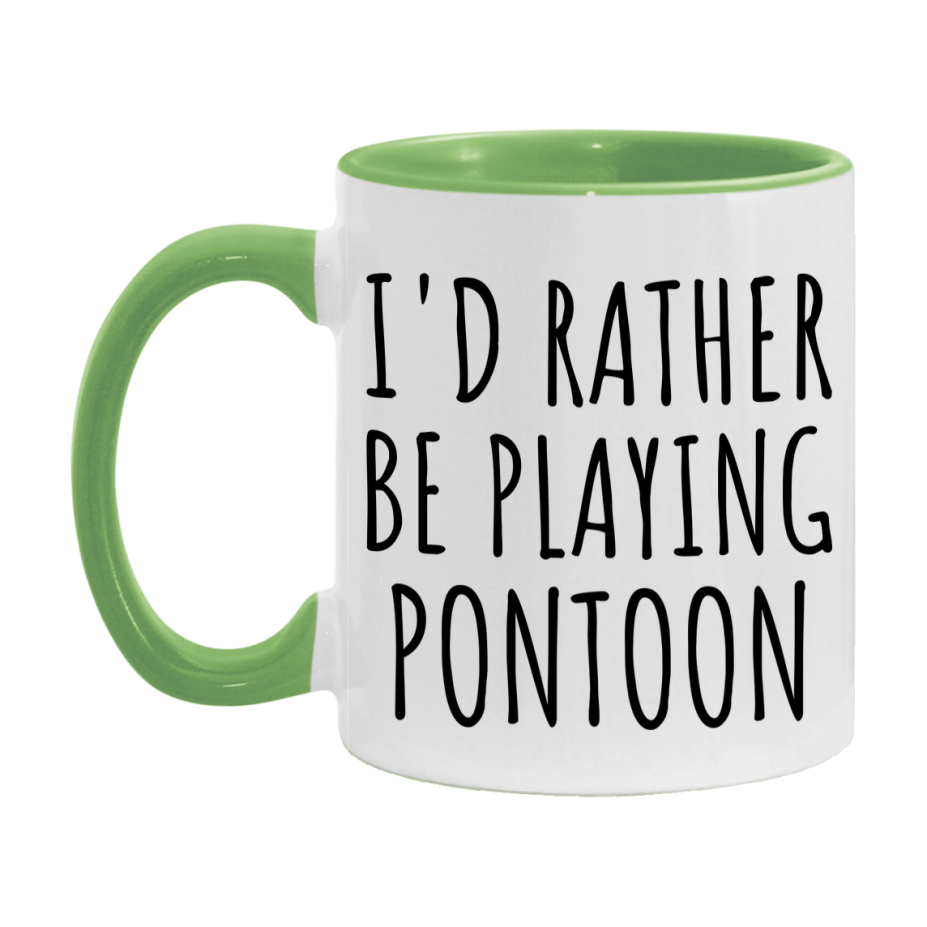 Casino Mug For Pontoon Players, Funny Pontoon Coffee Mug, 11Oz Or 15Oz Novelty Mug