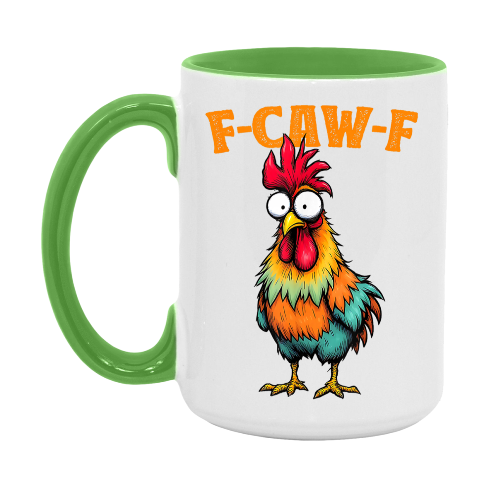 F Caw F Mug, Funny Bird Coffee Mug, 11Oz Or 15Oz Ceramic Cup