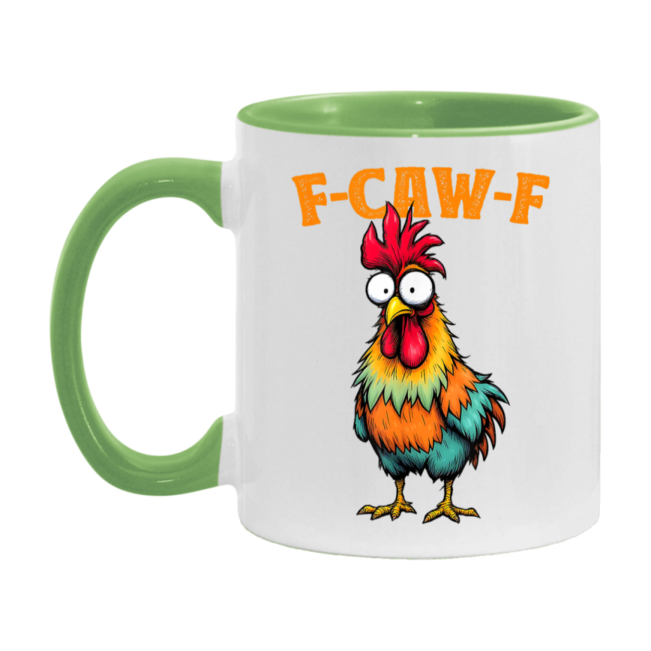 F Caw F Mug, Funny Bird Coffee Mug, 11Oz Or 15Oz Ceramic Cup
